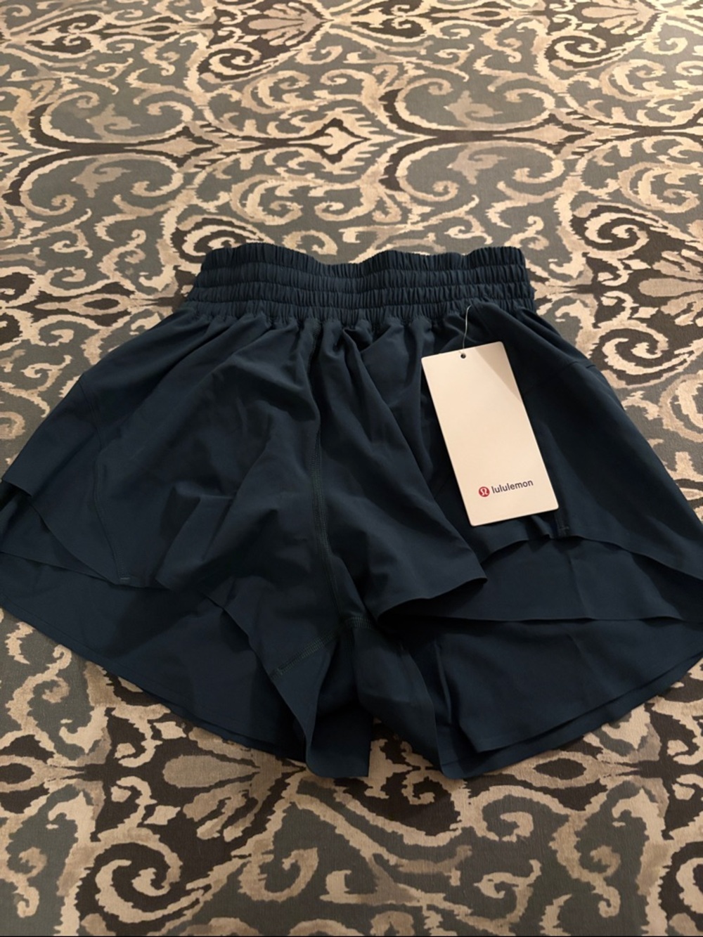 lululemon Indochine blue shorts
